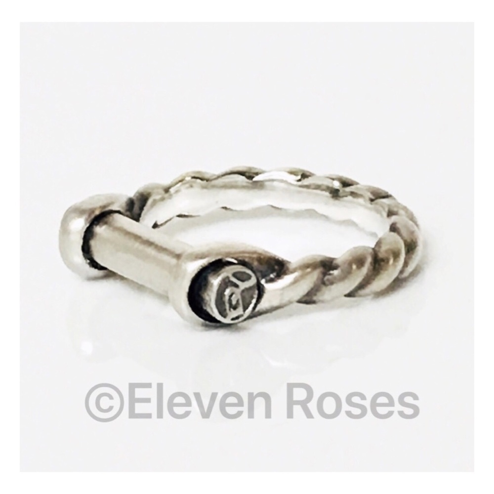 David Yurman Sterling Silver Maritime Shackle Ring - Picture 1 of 8